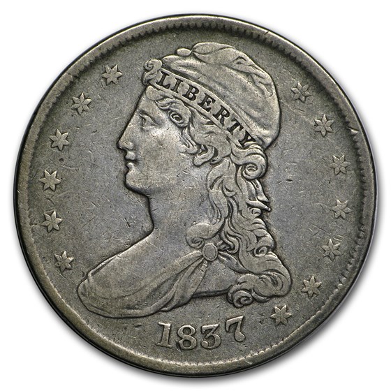 1837 Reeded Edge Half Dollar XF 1837 Reeded Edge Half Dollar XF